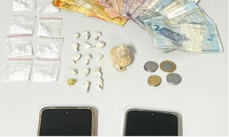 Abordagem da polÃ­cia termina com casal Ã© preso por trÃ¡fico de drogas e associaÃ§Ã£o em Presidente Prudente