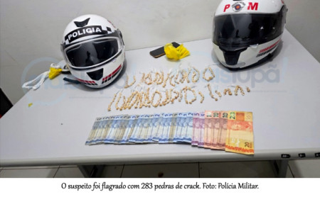 Homem Ã© preso por trÃ¡fico de drogas com 283 pedras de crack, em TupÃ£