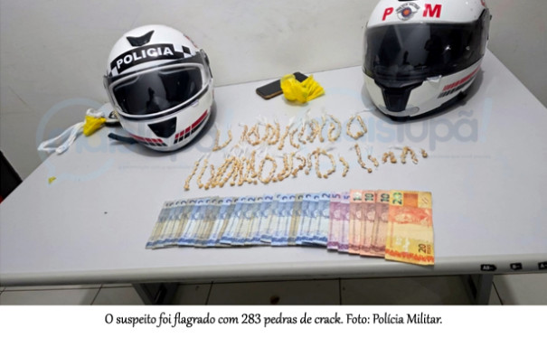 Homem é preso por tráfico de drogas com 283 pedras de crack, em Tupã