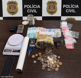 Homem Ã© preso em Bastos por suspeita de envolvimento com o trÃ¡fico de drogas e violÃªncia domÃ©stica