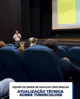 Profissionais da saÃºde de Osvaldo Cruz participam de capacitaÃ§Ã£o sobre tuberculose