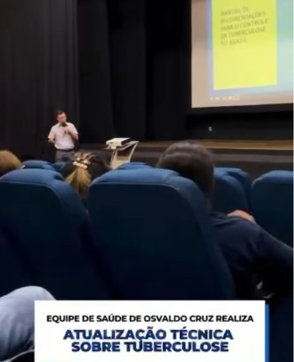 Profissionais da saúde de Osvaldo Cruz participam de capacitação sobre tuberculose