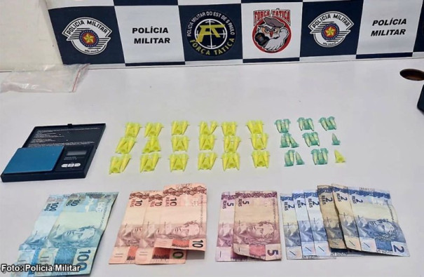 Homem é preso por tráfico de drogas pela Força Tática na Vila Marajoara, em Tupã