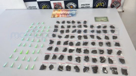 Jovem de 18 anos Ã© preso por trÃ¡fico de drogas apÃ³s tentar fugir da ForÃ§a TÃ¡tica em TupÃ£