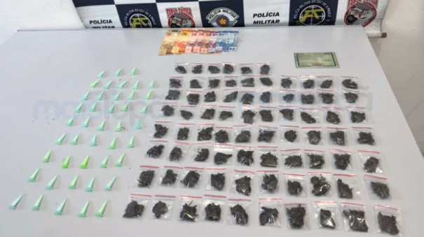 Jovem de 18 anos é preso por tráfico de drogas após tentar fugir da Força Tática em Tupã