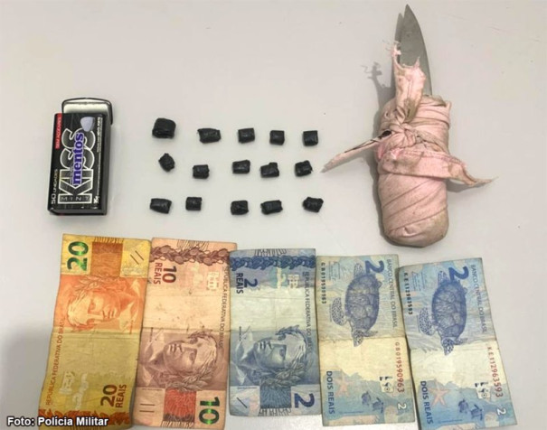 Homem armado com faca é preso com droga nas proximidades do Terminal Rodoviário de Tupã