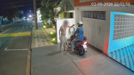 Homem envolvido em vandalismo ameaÃ§a funcionÃ¡rios de empresa de monitoramento em Adamantina