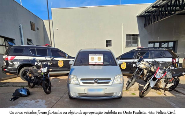 Em menos de uma semana Polícia Civil recupera cinco veículos furtados na região
