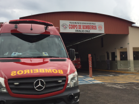 Corpo de Bombeiros atende ocorrÃªncia de crianÃ§a engasgada em Osvaldo Cruz