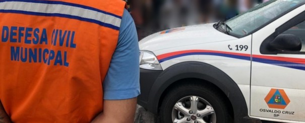 Chuvas em Osvaldo Cruz: Defesa civil registra 170mm e Interdita casa em risco