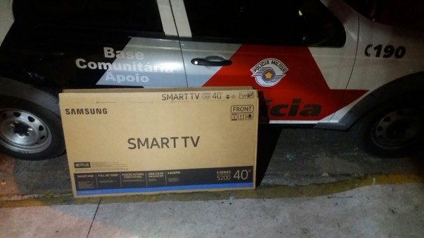 Polcia Militar de OC recupera TV furtada 