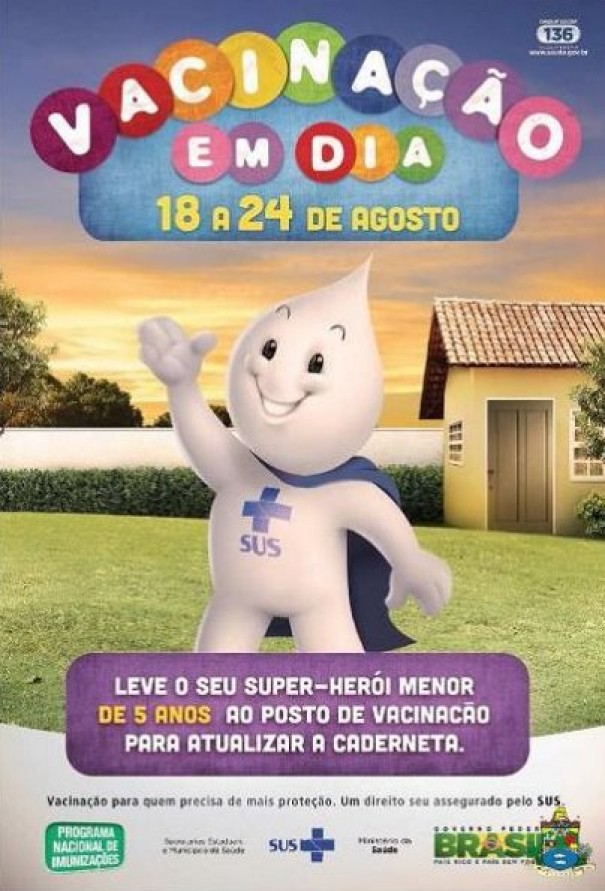 Campanha de atualizao da Carteira de Vacinao comea em Agosto