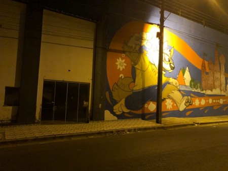 Prédio onde se encontra o mural da Copa pega fogo em OC