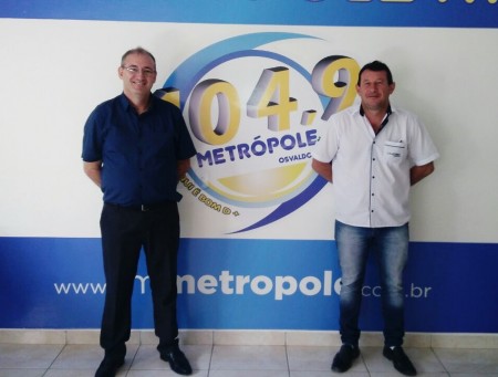 Eduardo Faria da Polícia Federal visita OC para campanha de Conscientização no Trânsito