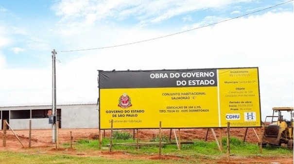 Iniciadas as obras para constru��o de 104 casas populares em Salmour�o