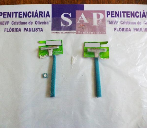 Visitante tenta entrar em presdio com cocana dentro do cabo de aparelhos de barbear 