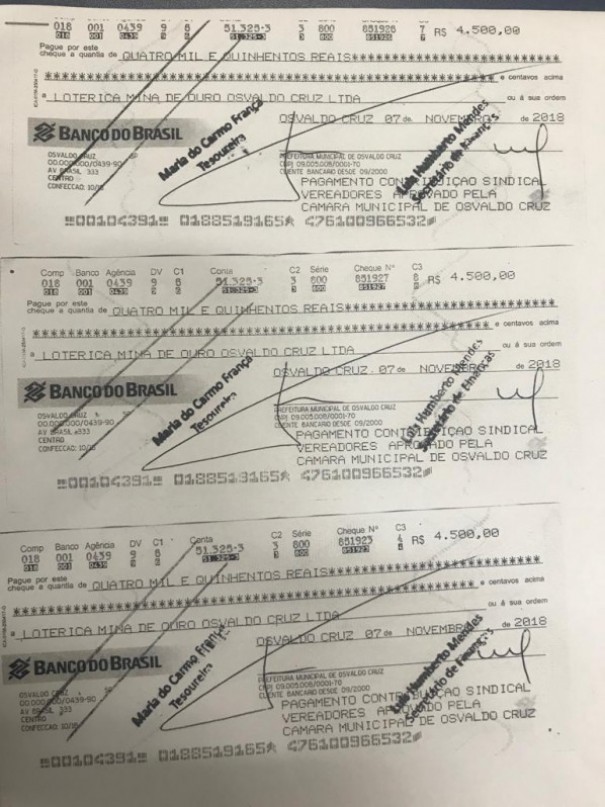 Prefeitura de Osvaldo Cruz alerta comrcio sobre golpe de estelionato