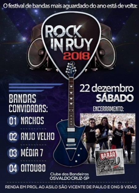 Rock In Ruy tem atrações definidas