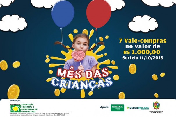 ACEOC prepara sorteio do Dia das Crianas da Campanha Compra Premiada 2018