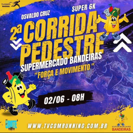Ãltimo âTreinÃ£oâ para a Corrida e Caminhada Supermercado Bandeiras ForÃ§a e Movimento acontece nesta quinta-feira