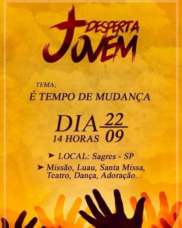 Parquia So Benedito de Sagres promove o 'Desperta Jovem'