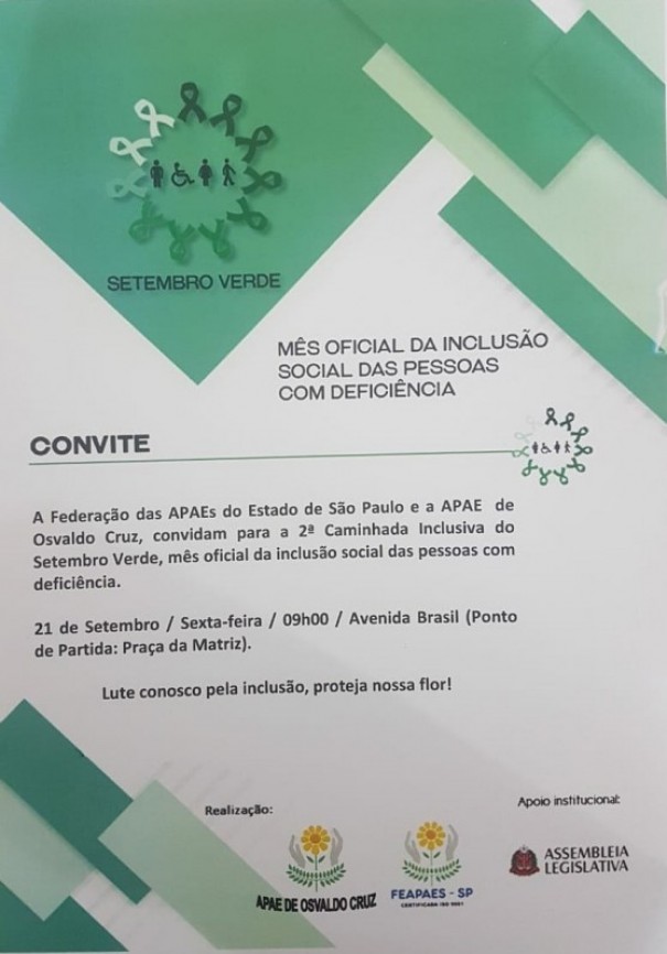 APAE de OC realiza 2 Caminhada Inclusiva