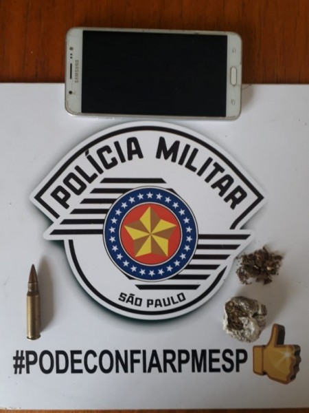 Polícia Militar de OC detém homem por posse de entorpecente e de munição de uso restrito