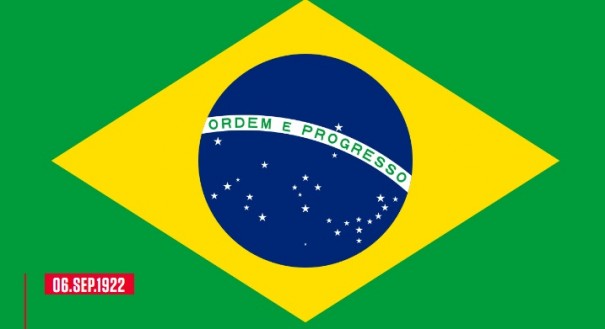 Hino Nacional Brasileiro, de Joaquim Osrio Duque Estrada,  oficializado
